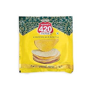 agrawal39s 420 crispy and vegetarian punjabi masala papad 400gm