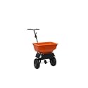 Agri-Fab 45-0575, 85lb Capacity Push Ice Melt Broadcast Spreader, Approximately Coverage of ¼ Acre (14,000 sq. ft.), 10-Ft Spread Width, Direct Rod Control, Includes Grate and Built in Deflector