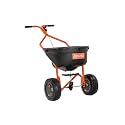 Agri-Fab Push Broadcast Spreader for Fertilizer, Seed and Ice Melt, 110 lb Capacity Lawn Spreader with 10 Ft Spread Width and Pneumatic Tires