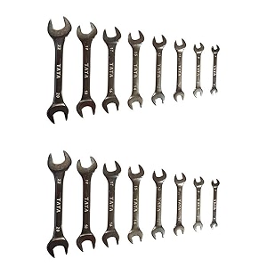 agrico tata doe spanner set  8 pcs box pack  pack of 2  durable chrome vanadium steel hand tools for home amp professional use spd013-pk2