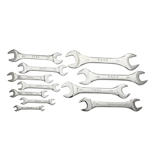 agrico tata doe spanner set 12 pcs  open jaw spanner setwrench settool kit multipurpose home use and professional spanners corrosion resistant chrome plating doe jaw spanners  chrome finish