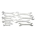 AGRICO TATA D.O.E. Spanner Set (12 Pcs) | Open Jaw Spanner Set/Wrench Set/Tool Kit Multipurpose Home Use and Professional Spanners Corrosion Resistant Chrome Plating DOE Jaw Spanners | Chrome Finish