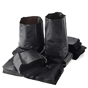 agrivision 5x7 inch black nursery bags  uv coated grow bags for seedlings amp plants pack of 2000