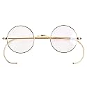 Agstum Blue Light Blocking Reading Glasses, Small Round Wire Rim Readers