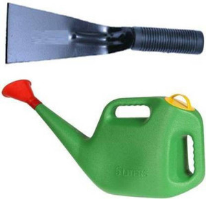 agt multipurpose 5 ltr water can for gardening  1 khurpi 3 inch garden tool kit