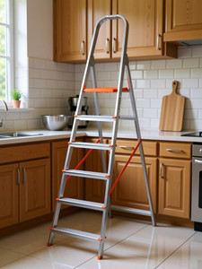 aguerri 6 steps ladder with anti slip shoes aluminium ladder