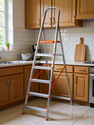 AGUERRI 6 Steps Ladder with Anti Slip Shoes Aluminium Ladder