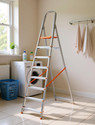 AGUERRI 8 Steps Ladder with Anti Slip Shoes Aluminium Ladder