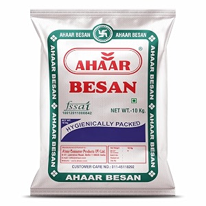 ahaar micro refined besan flour  10kg pack  pure gram powder amp chana basan for cooking  kadalai maavu
