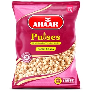 ahaar kabuli chana 1kg  white chole