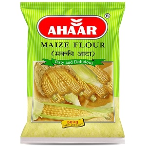 ahaar makki atta 2kg  corn flour  maize flour 500g x 4 pack