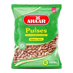 ahaar premium nutritious rajma chitra 2 kg 500g x 4 pack