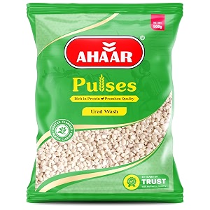 ahaar premium nutritious urad dal wash 2kg 500g x 4 pack