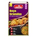 Ahaar Soya Granules 400 grams | 52% Protein, 17% Fibre &amp; Less than 1% Fat | India's Softest &amp; Tastiest Soya (200 grams X 2 Pack)