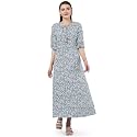 AHANA Printed Crepe Maxi Dress