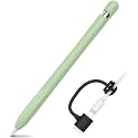 AHASTYLE Anti-Slip Case Sleeve Silicone Protective Skin [ Added Cable Adapter Tether Kit] Compatible with iPad Pencil 1st Generation