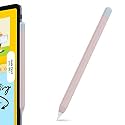 AHASTYLE Duotone Case Silicone Skin Cover Compatible with Apple Pencil 2nd Generation, iPad Pro 11 12.9 inches 2018 (Pink, Light Blue)