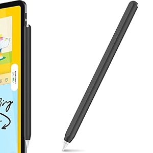 ahastyle silicone case for apple pencil 2nd generation amp apple pencil pro 2024 sleeve skin ultra thin apple pencil protective cover compatible with magnetic charging and double tap black