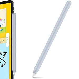 ahastyle silicone case for apple pencil 2nd generation amp apple pencil pro 2024 sleeve skin ultra thin apple pencil protective cover compatible with magnetic charging and double tap light blue