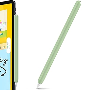 ahastyle silicone case for apple pencil 2nd generation amp apple pencil pro 2024 sleeve skin ultra thin apple pencil protective cover compatible with magnetic charging and double tap avocado green