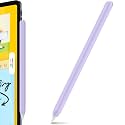 AhaStyle Silicone Case for Apple Pencil 2nd Generation &amp; Apple Pencil Pro (2024) Sleeve Skin Ultra Thin Apple Pencil Protective Cover Compatible with Magnetic Charging and Double Tap (Lavender)