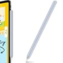 AhaStyle Silicone Case for Apple Pencil 2nd Generation &amp; Apple Pencil Pro (2024) Sleeve Skin Ultra Thin Apple Pencil Protective Cover Compatible with Magnetic Charging and Double Tap (Light Blue)