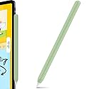 AhaStyle Silicone Case for Apple Pencil 2nd Generation &amp; Apple Pencil Pro (2024) Sleeve Skin Ultra Thin Apple Pencil Protective Cover Compatible with Magnetic Charging and Double Tap (Avocado Green)
