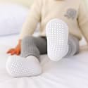 AHC Anti Skid Socks for Kids 1-3 Years - Plain Color Ankle Length Grip Socks for Boys and Girls - Comfortable and Durable