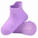 AHC Anti Skid Socks for Kids 1-3 Years - Plain Color Ankle Length Grip Socks for Boys and Girls - Comfortable and Durable