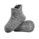 AHC Anti Skid Socks for Kids 1-3 Years - Plain Color Ankle Length Grip Socks for Boys and Girls - Comfortable and Durable