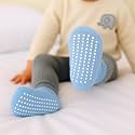 AHC Anti Skid Socks for Kids 1-3 Years - Plain Color Ankle Length Grip Socks for Boys and Girls - Comfortable and Durable
