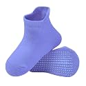 AHC Anti Skid Socks for Kids 1-3 Years - Plain Color Ankle Length Grip Socks for Boys and Girls - Comfortable and Durable