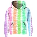Ahegao Hoodies for Girls Novelty Rainbow Strips Pullover Sweater Size 6 7 8 Kids Soft Hoodys Sweatshirts Big Girl Animal Graphics Tops