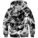 Ahegao Boys Hoodies White Smoke Sweatshirts for Kids Size 6 7 8 Years Pullover Comfy Long Sleeve Black Hoody Sweats with Pockets