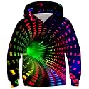 Ahegao Kids Hoodies Green Swirl Sweatshirts for Boys Cool Pullover Size 12 13 14 Years Youth Black Red Hoodie with Pockets