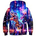 Ahegao Big Boys Cyberpunk Sweatshirts Size 12-14 Kid 3D Print Pullover Youth Dinosaur Hoodies Teens Fashion Long Sleeve Sweater