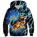 Ahegao Kids Sweatshirts Black Hoodies for Boys Cool Blue Dinosaur Pullover Size 8-12 Years Long Sleeve Hoody Sweater Kid Sports Clothes