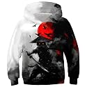 Ahegao Big Boys White Red Sweatshirts Size 12-14 Kid 3D Print Pullover Youth Black Samurai Hoodies Teens Fashion Long Sleeve Sweater