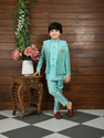 AHHAAAA Boys Festive Party Kurta Waistcoat