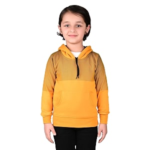 AHHAAAA Cotton Blend Boys Zipper Hooded Sweatshirt