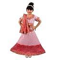 AHHAAAA Kids Ethnic Ghoomar Lehenga Choli-Chania Choli
