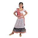 AHHAAAA Kids Ethnic Ghoomar Lehenga Choli-Chania Choli