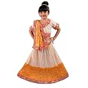 AHHAAAA Kids Ethnic Ghoomar Lehenga Choli-Chania Choli