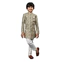 AHHAAAA Kids Ethnic Silk Blend Indo-Western Sherwani