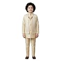 AHHAAAA Kids Ethnic Silk Blend Waistcoat Kurta Pyjama 3 Piece Sherwani Set For Boys |540|