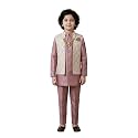 AHHAAAA Kids Ethnic Silk Blend Waistcoat Kurta Pyjama 3 Piece Sherwani Set For Boys |540|
