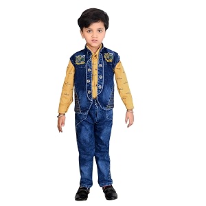 AHHAAAA Kids Shirt waistcoat and pant for
