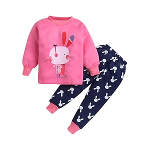 ahhaaaa kids winter fleece sweatshirt with sweatpants set for boys and girls d12n