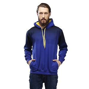 AHHAAAA Mens Cotton Blend Full Sleeve Hooded