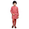 AHHAAAA Silk Blend Kids Ethnic Indo Western Sherwani and Pant Set For Boys 529